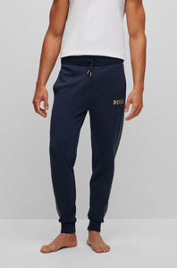 BOSS - Dark Blue SWEATPANTS WITH EMBROIDERED LOGO 50503052 403