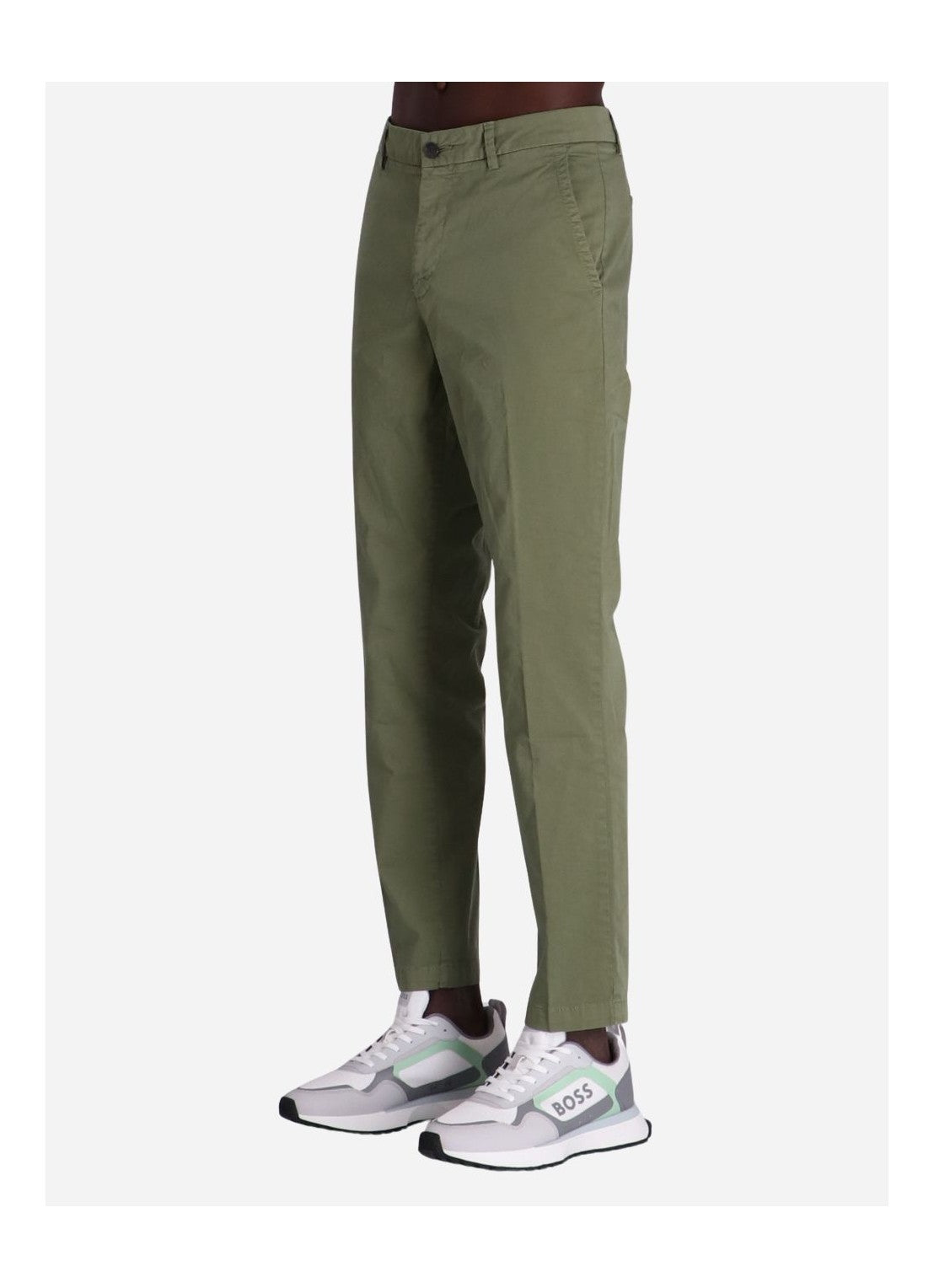 BOSS - KAITON Slim Fit Chinos In Stretch Cotton In Open Green 50505392 374