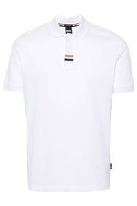 BOSS - PARLAY 424 White Regular Fit Pique Cotton Polo Shirt 50505776 100