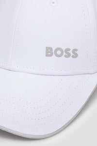 BOSS - CAP-BOLD - White Cotton Twill Cap With Printed Logo 50505834 100