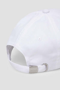 BOSS - CAP-BOLD - White Cotton Twill Cap With Printed Logo 50505834 100