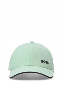 BOSS - CAP-BOLD - Open Green Cotton Twill Cap With Printed Logo 50505834 388