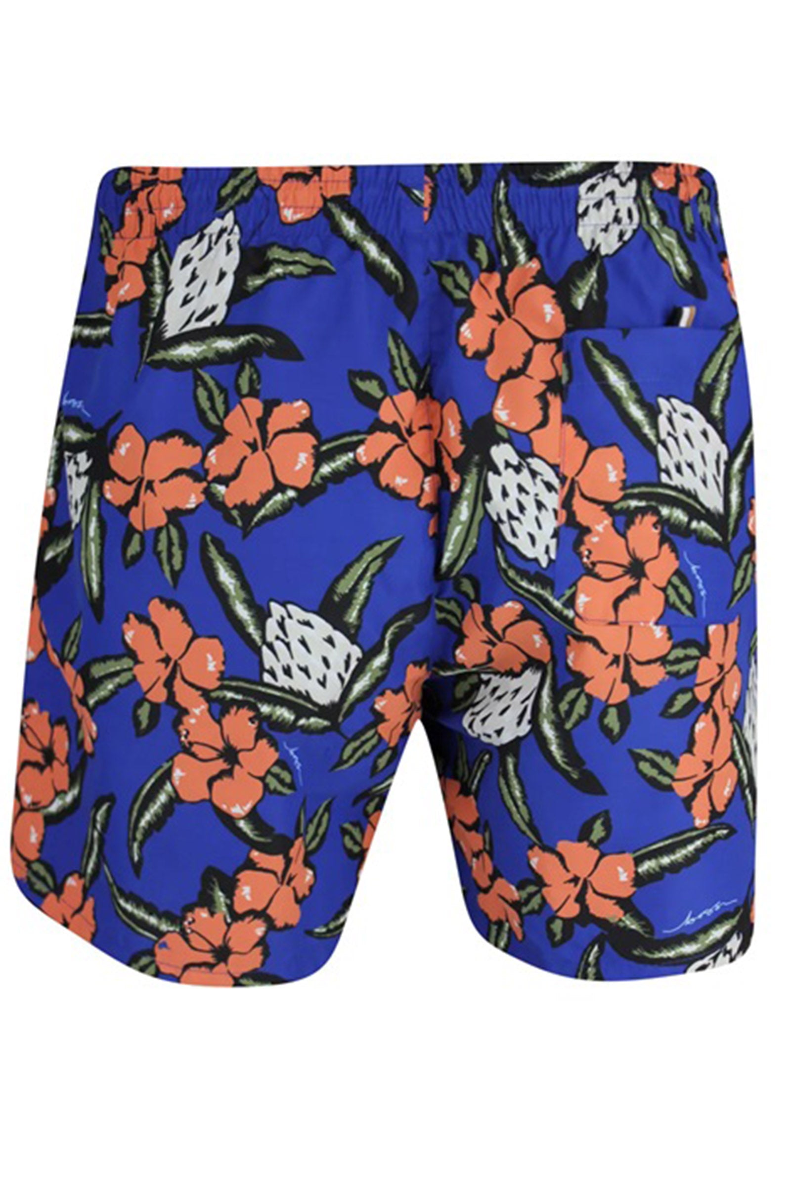 BOSS - PIRANHA Medium Blue Printed Swimshorts 50508844 427
