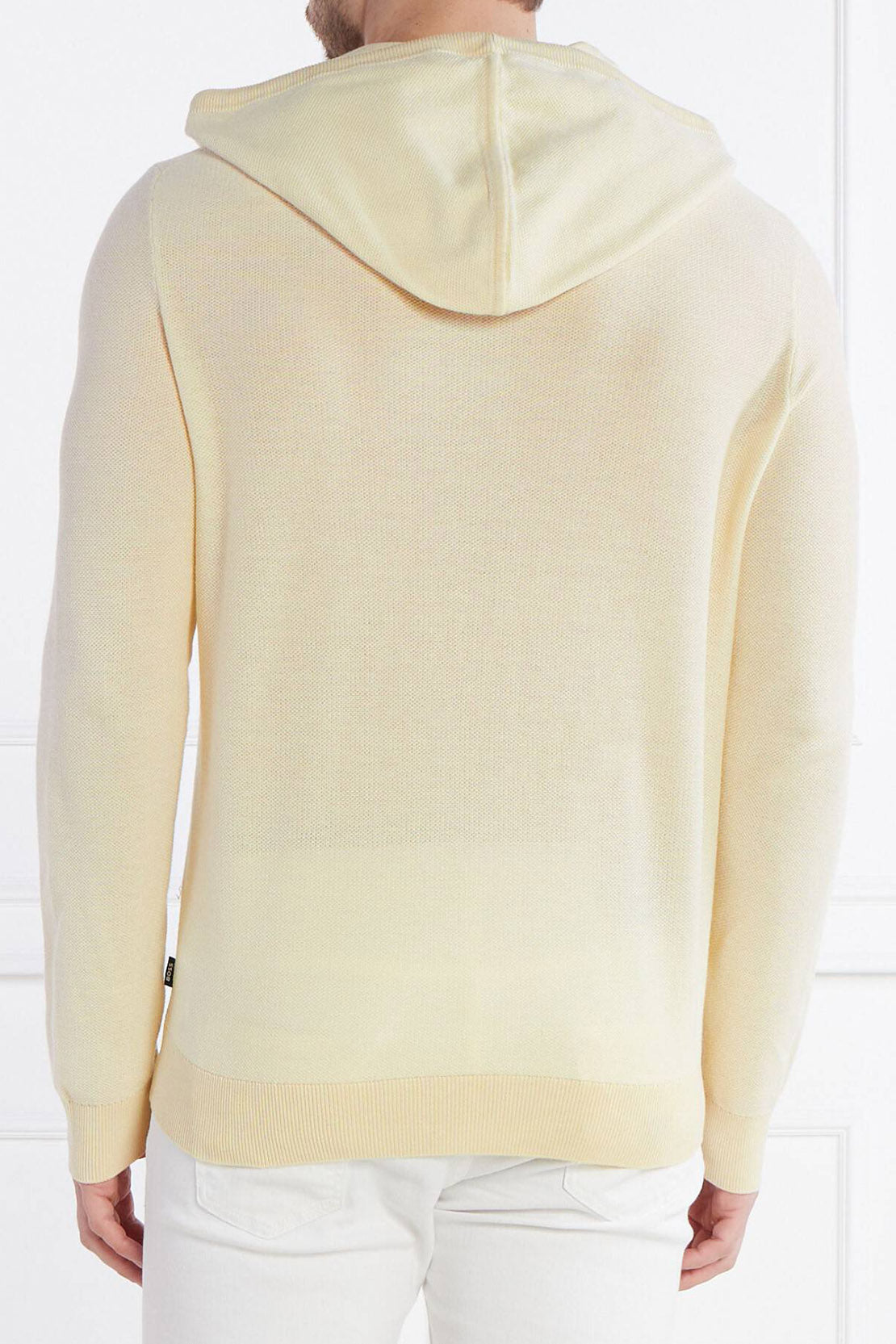 BOSS - TRAPANI Knitted Cotton Blend Hoodie In Open White 50511771 131