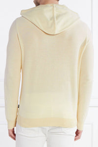 BOSS - TRAPANI Knitted Cotton Blend Hoodie In Open White 50511771 131