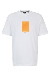 BOSS - TESSIN 88 White Cotton T-Shirt 50512118 100