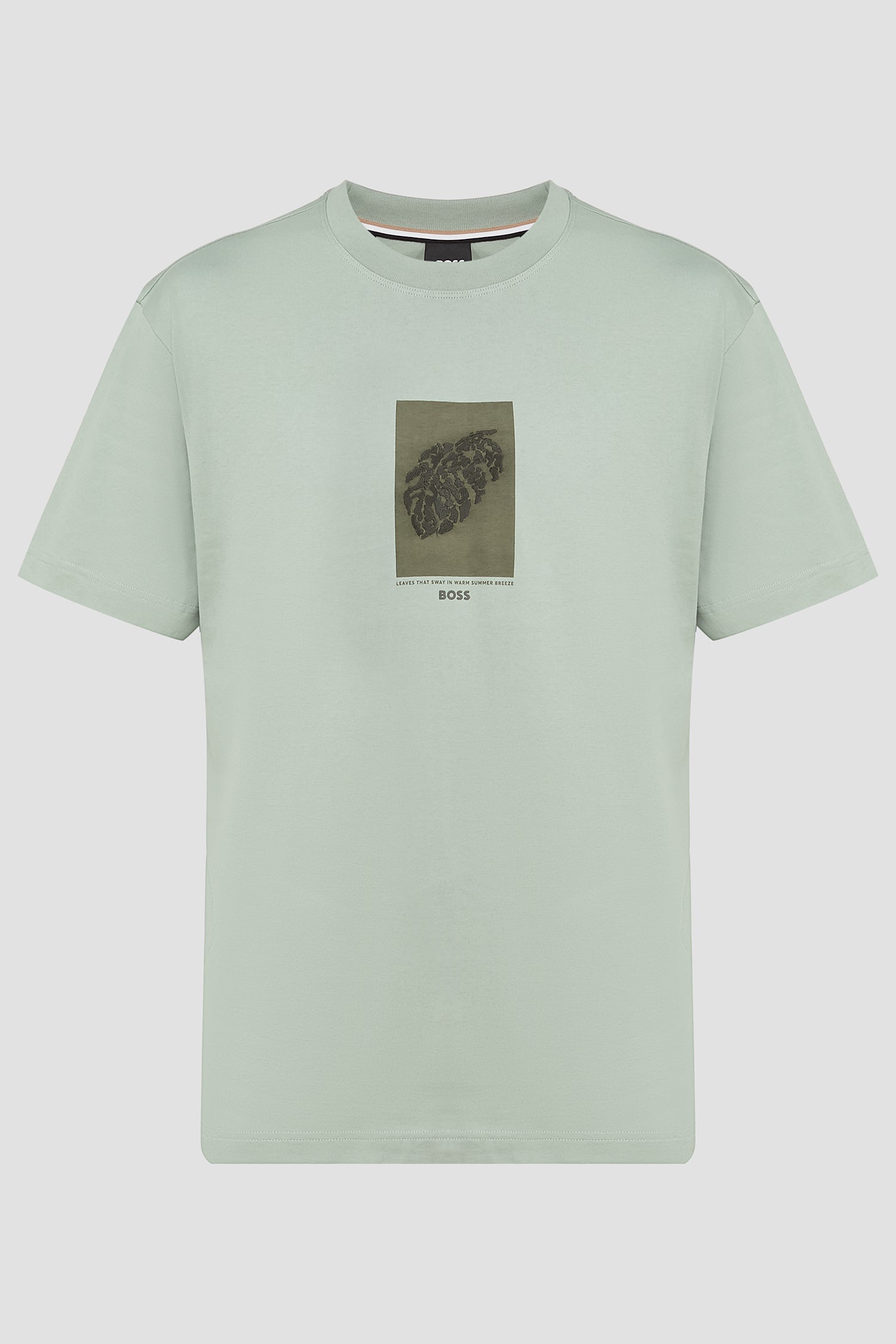 BOSS - TESSIN 88 Open Green Cotton T-Shirt 50512118 373