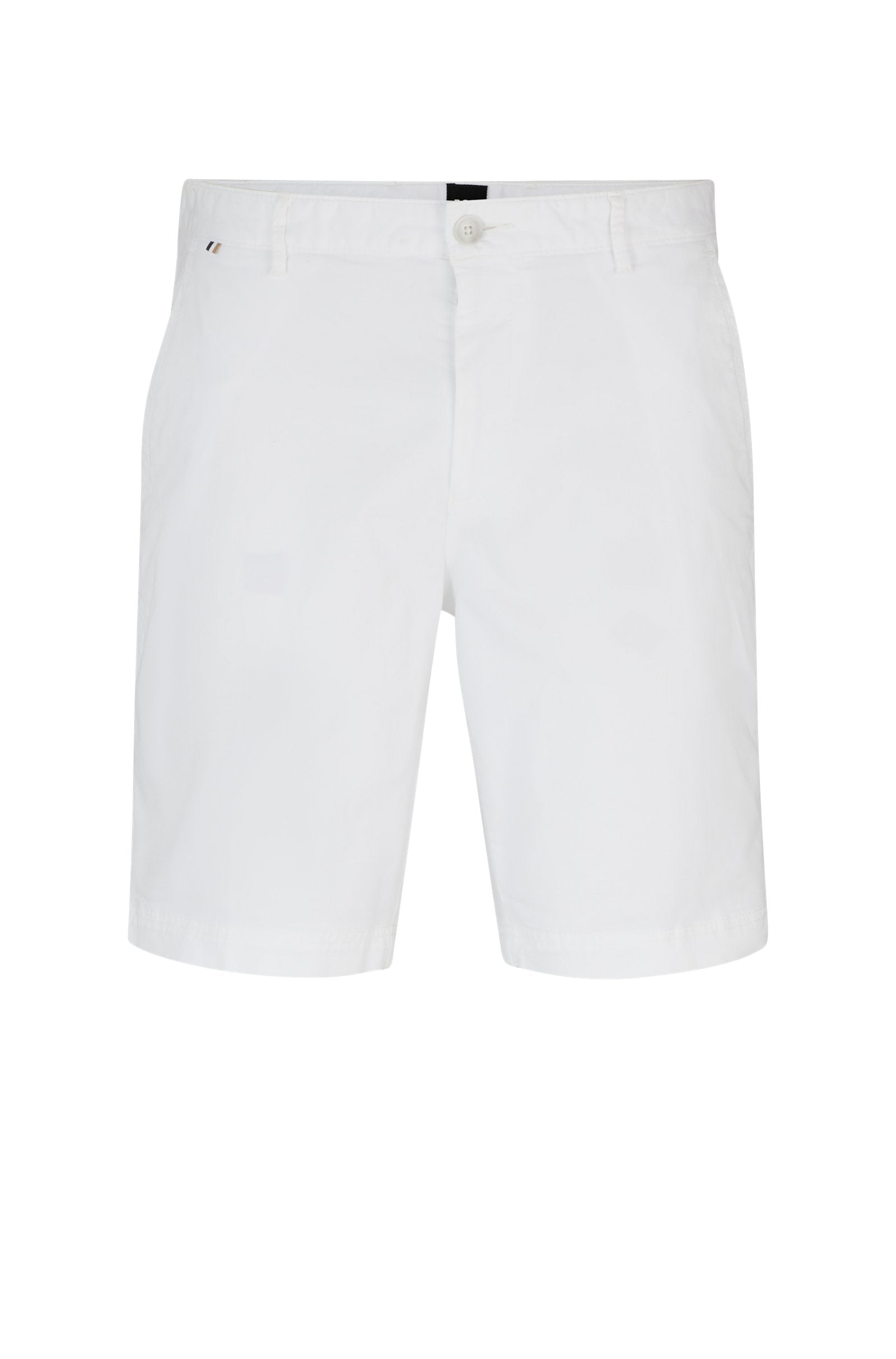 BOSS - SLICE-SHORT White Slim Fit Shorts In Stretch Cotton 50512524 100
