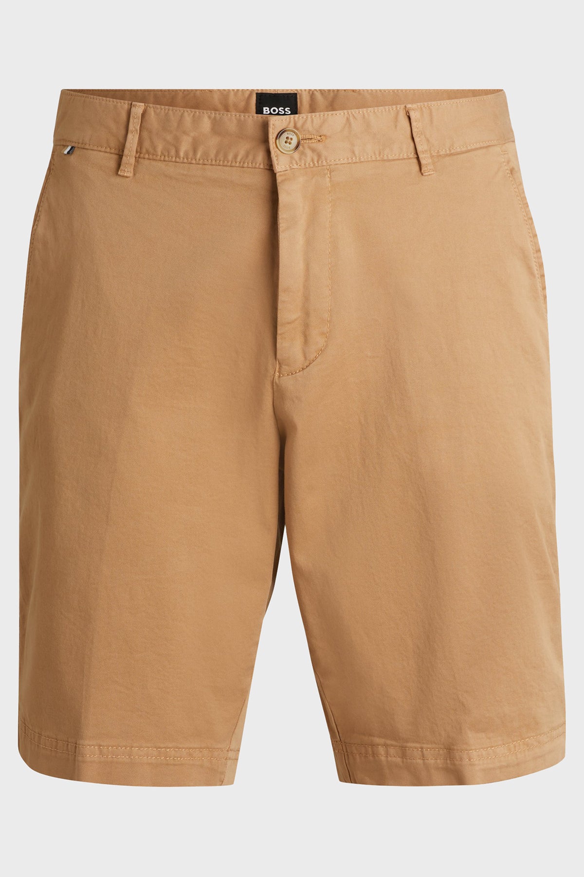 BOSS - SLICE-SHORT Medium Beige Slim Fit Shorts In Stretch Cotton 50512524 260
