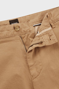BOSS - SLICE-SHORT Medium Beige Slim Fit Shorts In Stretch Cotton 50512524 260