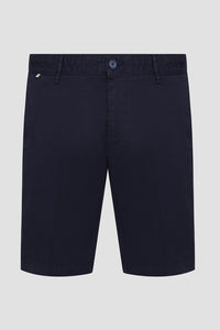 BOSS - SLICE-SHORT Dark Blue Slim Fit Shorts In Stretch Cotton 50512524 404