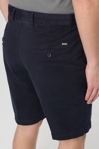 BOSS - SLICE-SHORT Dark Blue Slim Fit Shorts In Stretch Cotton 50512524 404