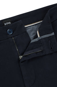 BOSS - KANE-SHORTS - Dark Blue Stretch Cotton Regular Fit Shorts 50512527 404