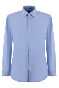 BOSS - H-HANK-KENT - Light Blue Slim Fit Stretch Cotton Twill Shirt 50512824 450