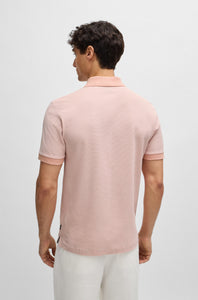 BOSS - PHILLIPSON 37 Light Pink SLIM FIT Two Tone Polo Shirt 50513580 699