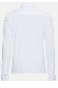 BOSS - S-ROAN-KENT - White Jersey Stretch Cotton Shirt 50513759 100