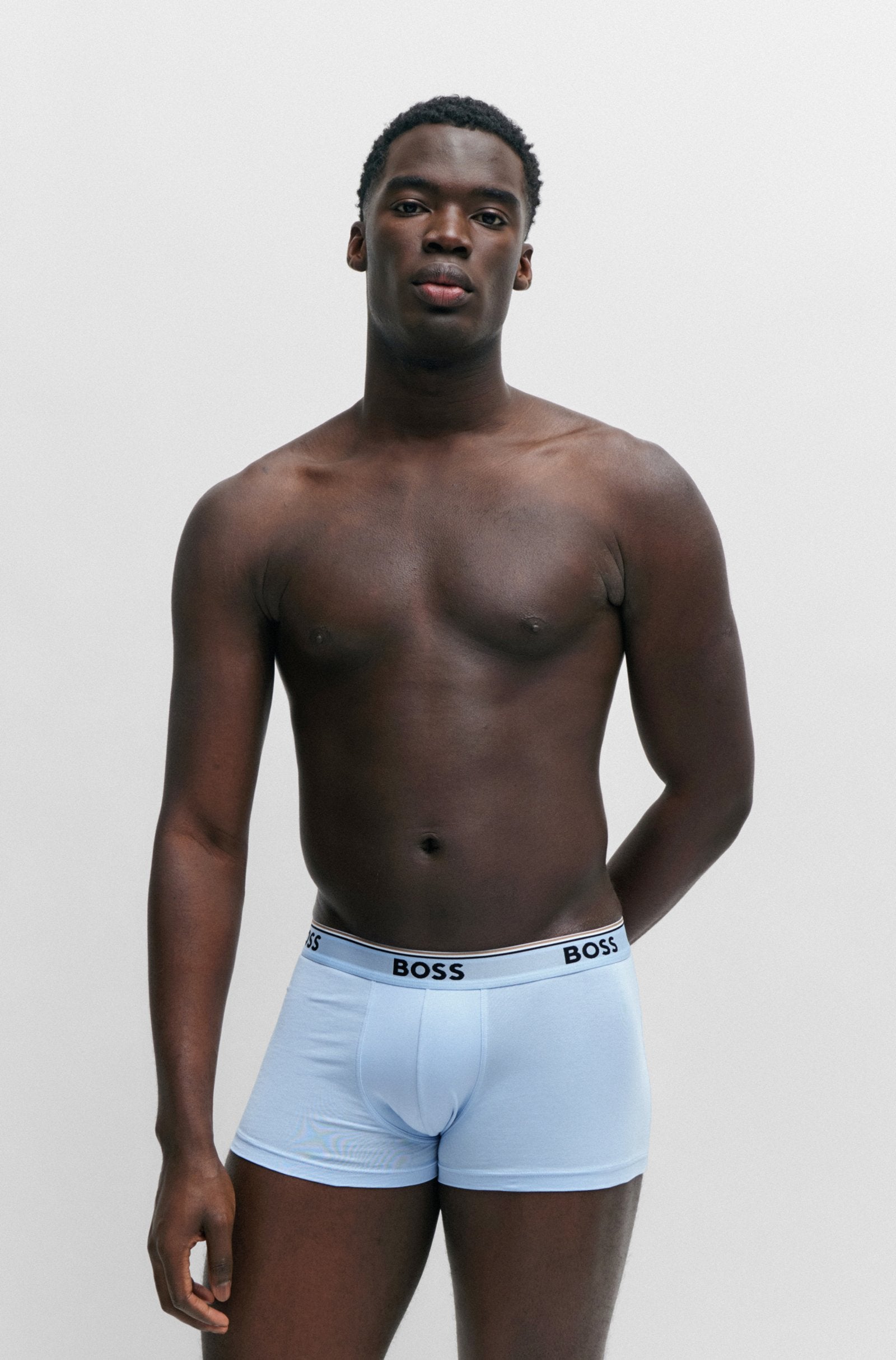 BOSS - 3-Pack Of Stretch Cotton Trunks With Logo Waistbands 50514928 975