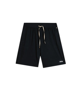 BOSS - UNIQUE SHORTS Black Stretch Cotton Pyjama Shorts 50515394 001