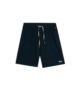 BOSS - UNIQUE SHORTS Dark Blue Stretch Cotton Pyjama Shorts 50515394 402