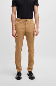 BOSS - C-GENIUS Medium Beige Slim Fit Chinos In Stretch Cotton 50518833 260