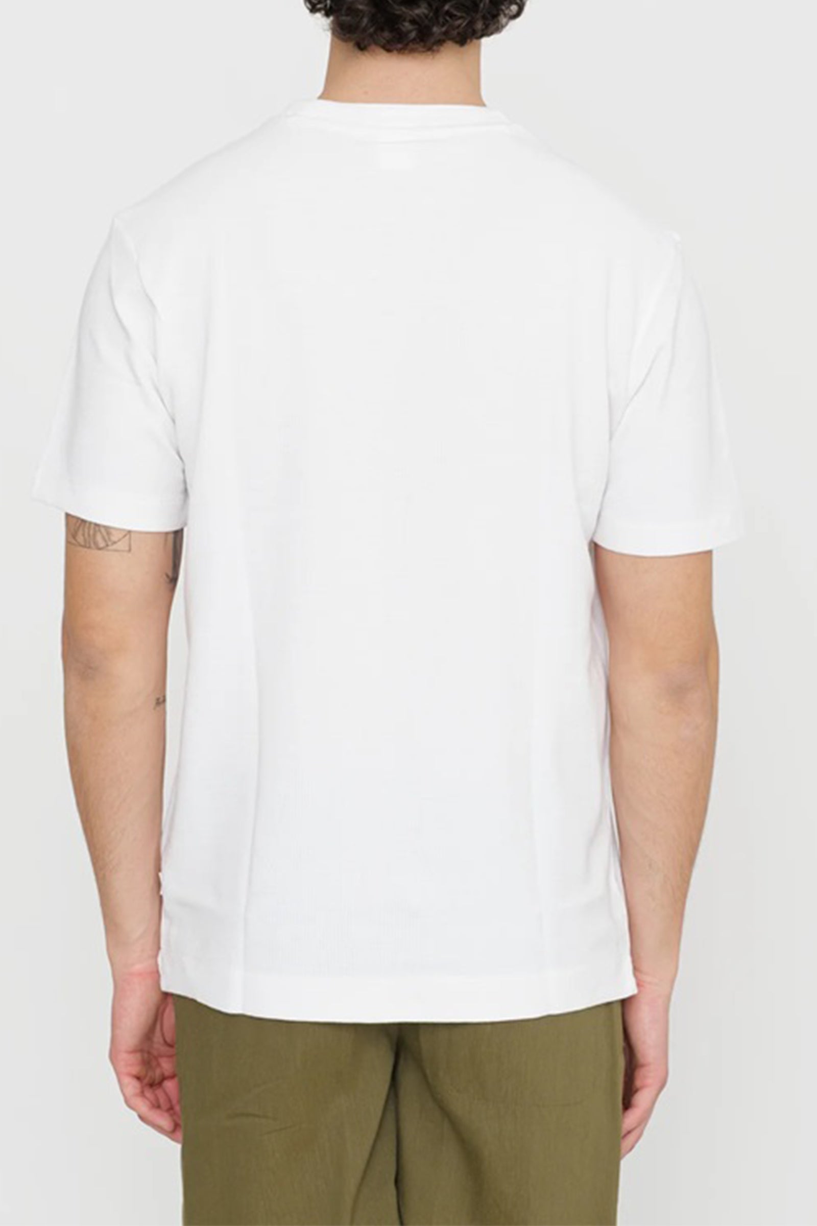 BOSS - H-THOMPSON Textured T-Shirt in White 50536795 100