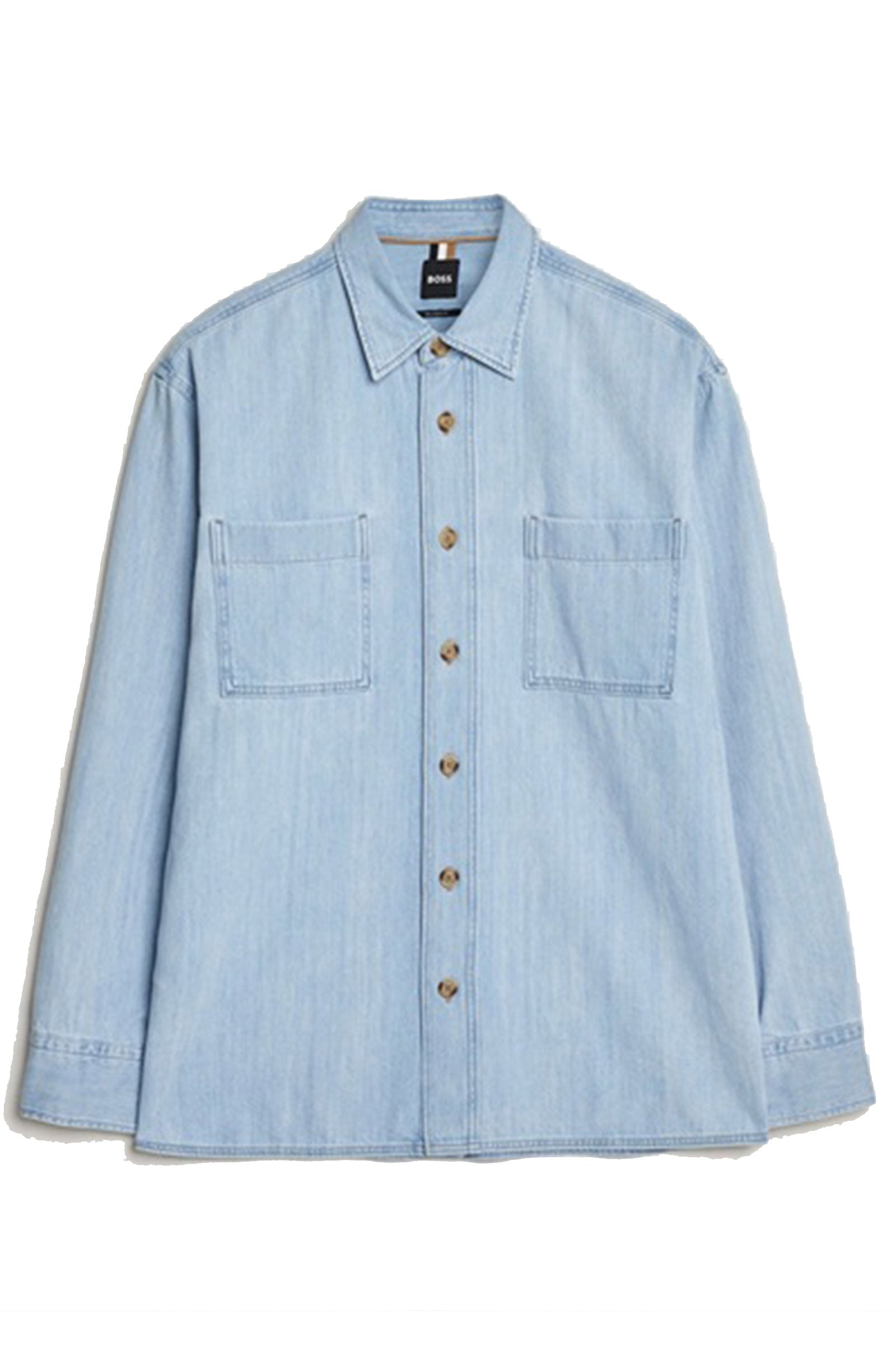 BOSS - CORY Denim Overshirt In Light Pastel Blue 50539319 450