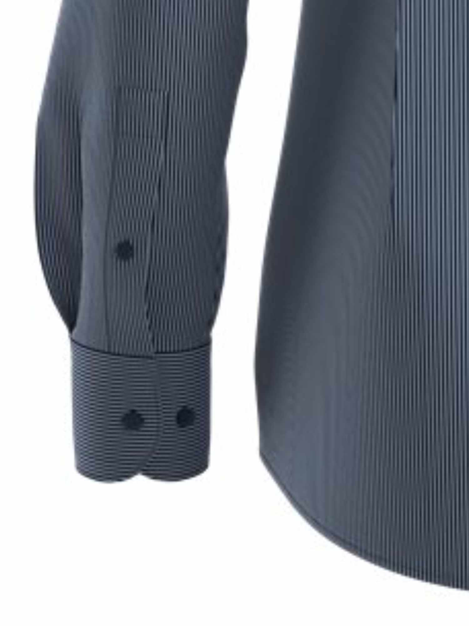 BOSS - HANK Slim-Fit Shirt In Dark Blue Striped Performance-Stretch Fabric 50539397 404