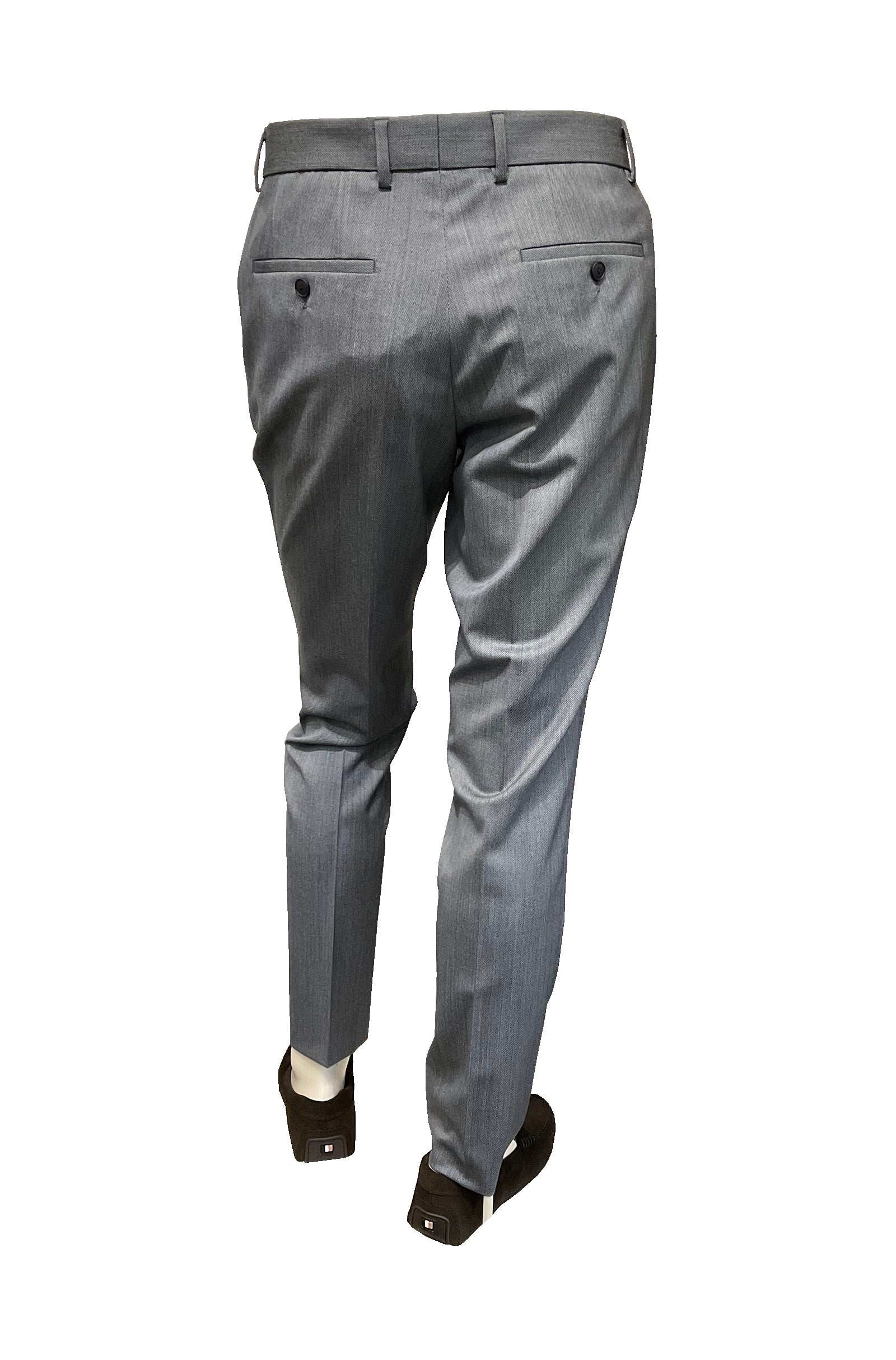 BOSS - P-HUGE-2PCS Slim Fit Suit in Blue/Grey Stretch Wool 50540774 425