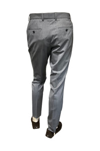 BOSS - P-HUGE-2PCS Slim Fit Suit in Blue/Grey Stretch Wool 50540774 425