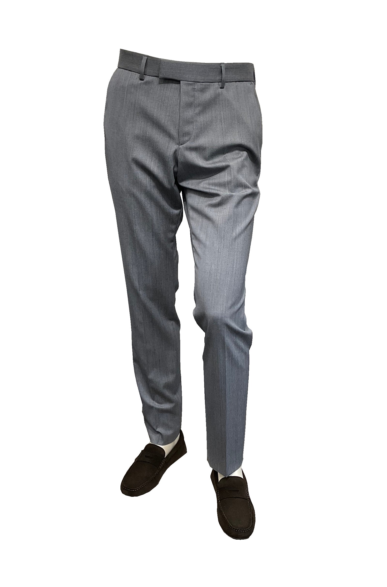 BOSS - P-HUGE-2PCS Slim Fit Suit in Blue/Grey Stretch Wool 50540774 425