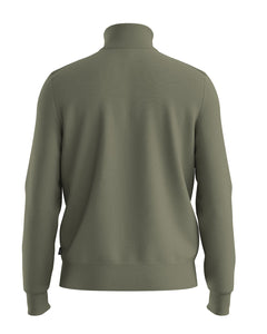 BOSS - H-ILLARIONE Zip-Up Cardigan In Virgin Wool in Medium Green 50543153 314