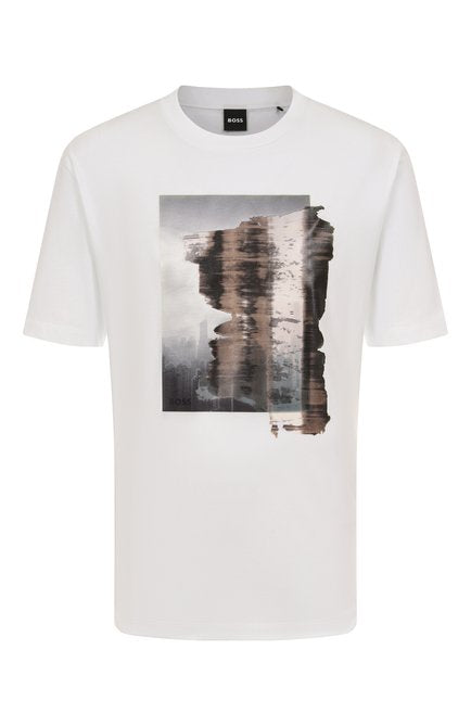 BOSS - C-TAUT 30 White Graphic T-Shirt 50543447 100