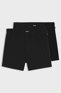 BOSS - 2-Pack Of Stretch-Cotton Boxer Shorts In Black 50544380 001