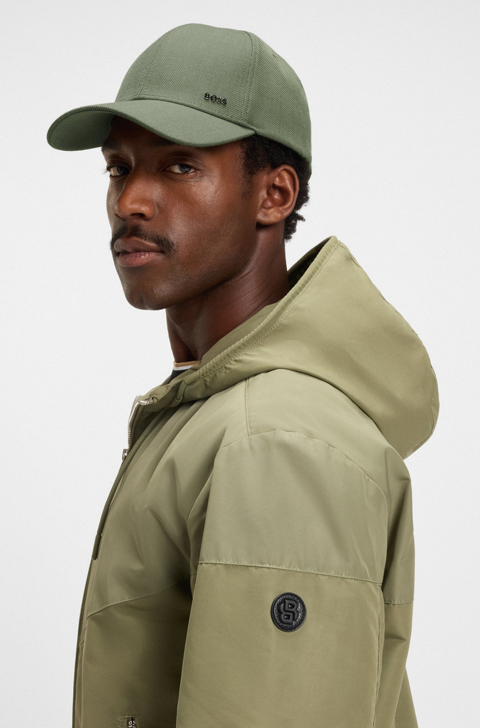 BOSS - ZED-PERFORMANCE Knitted-Piqué Cap With Logo Patch in Green 50544408 314