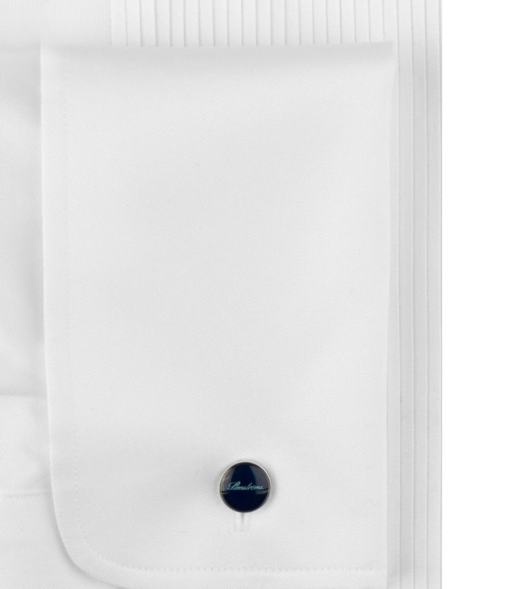 STENSTROMS - White FITTED BODY (regular Fit) Tuxedo Shirt 6365611032000