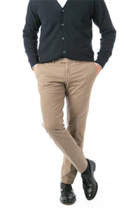 HILTL - TARENT Slim Fit Textured Stretch Cotton Chinos in Taupe 64273/53600 34