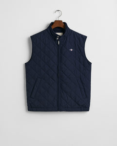 GANT - Quilted Windcheater Vest in Evening Blue 7006341 433