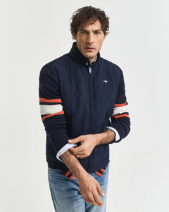 GANT - Quilted Windcheater Vest in Evening Blue 7006341 433