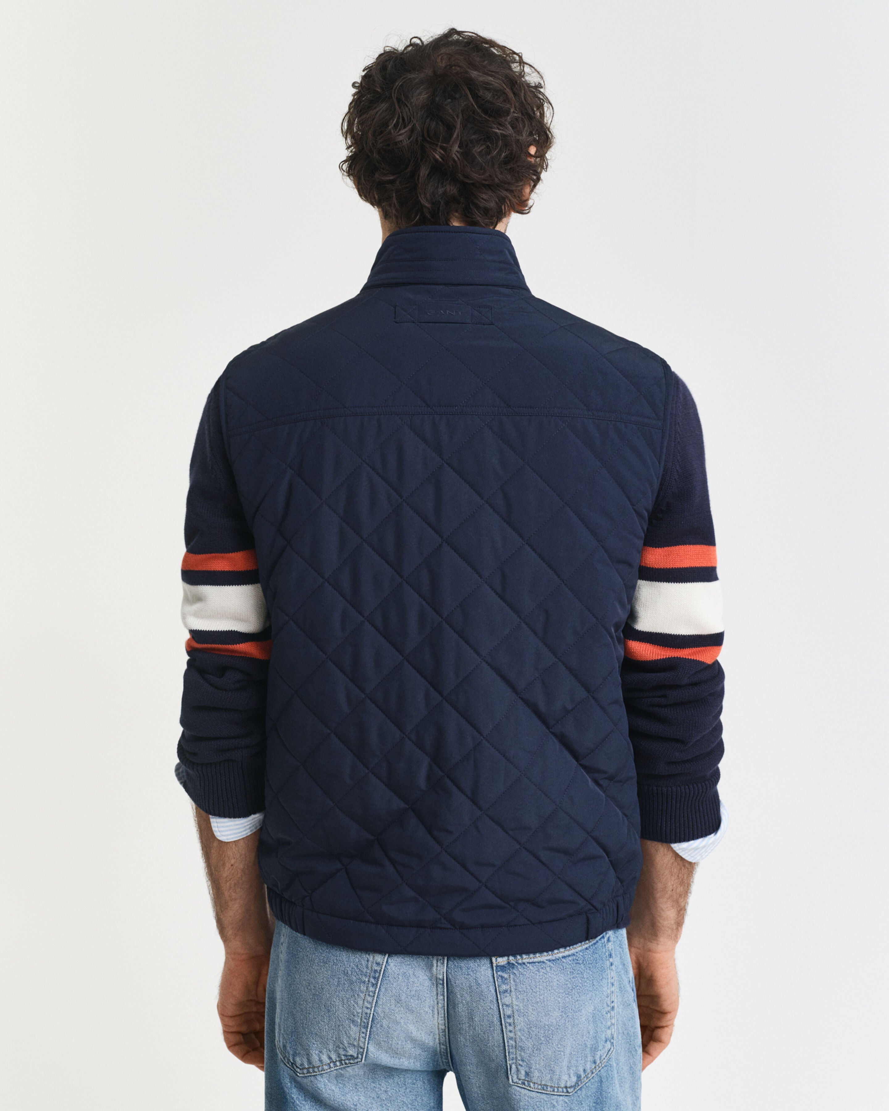 GANT - Quilted Windcheater Vest in Evening Blue 7006341 433