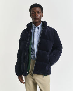 GANT - Corduroy Puffer Jacket In Dark Evening Blue 7006558 433