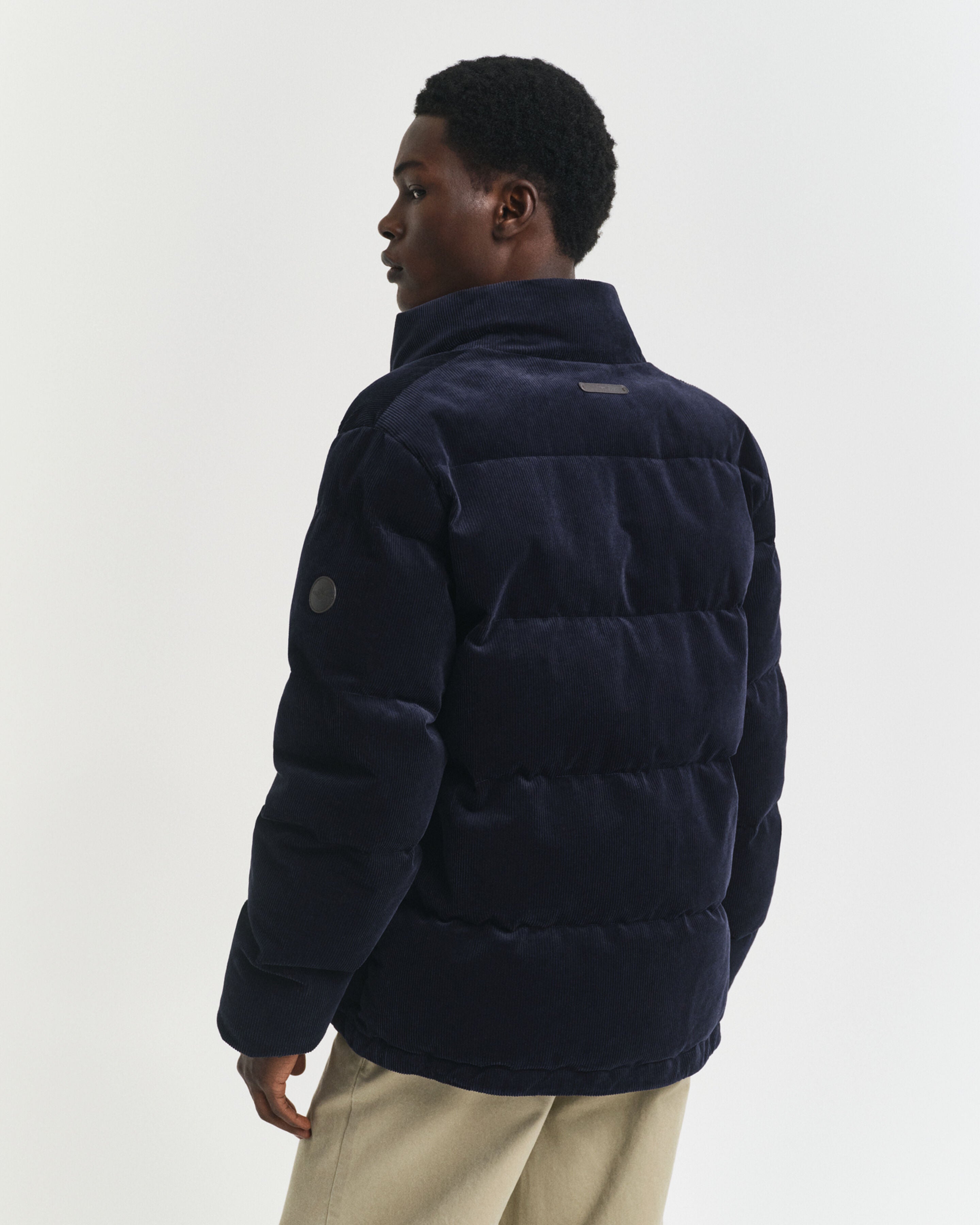 GANT - Corduroy Puffer Jacket In Dark Evening Blue 7006558 433