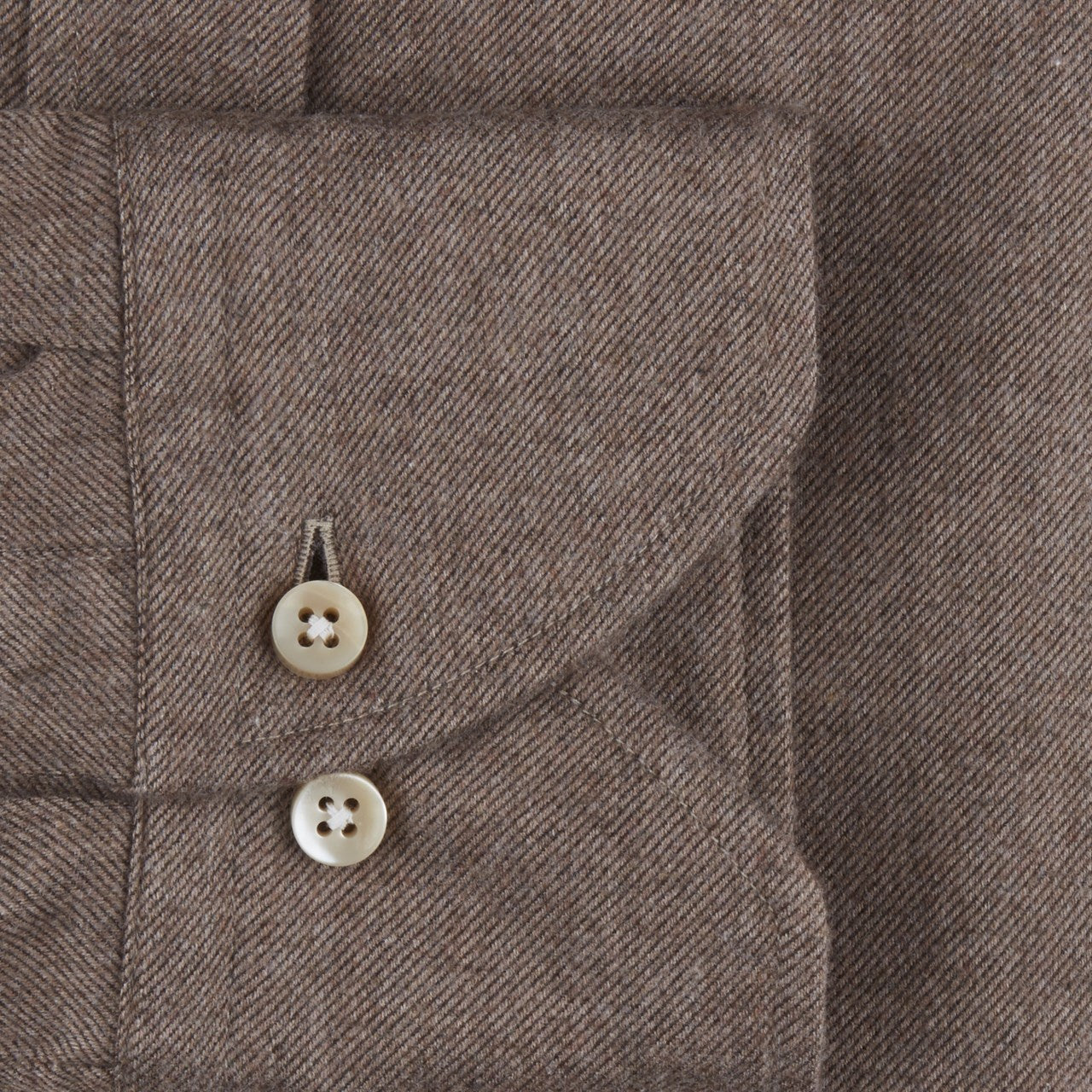 STENSTROMS - Casual Brown Luxury Flannel Shirt in Slimline Fit 7122618435270