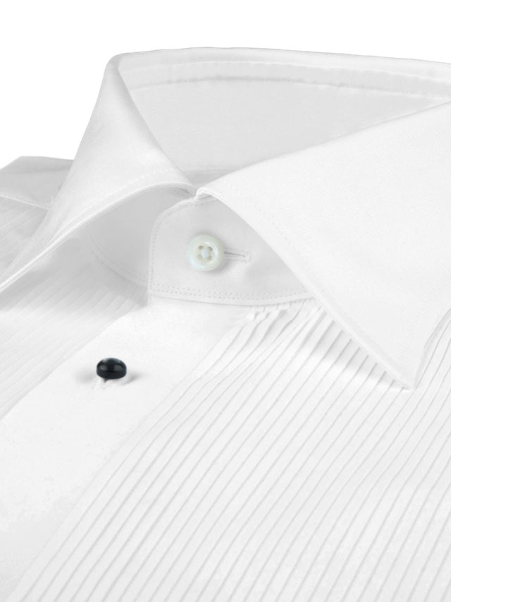 STENSTROMS - White SLIMLINE Tuxedo Shirt 7365611032000