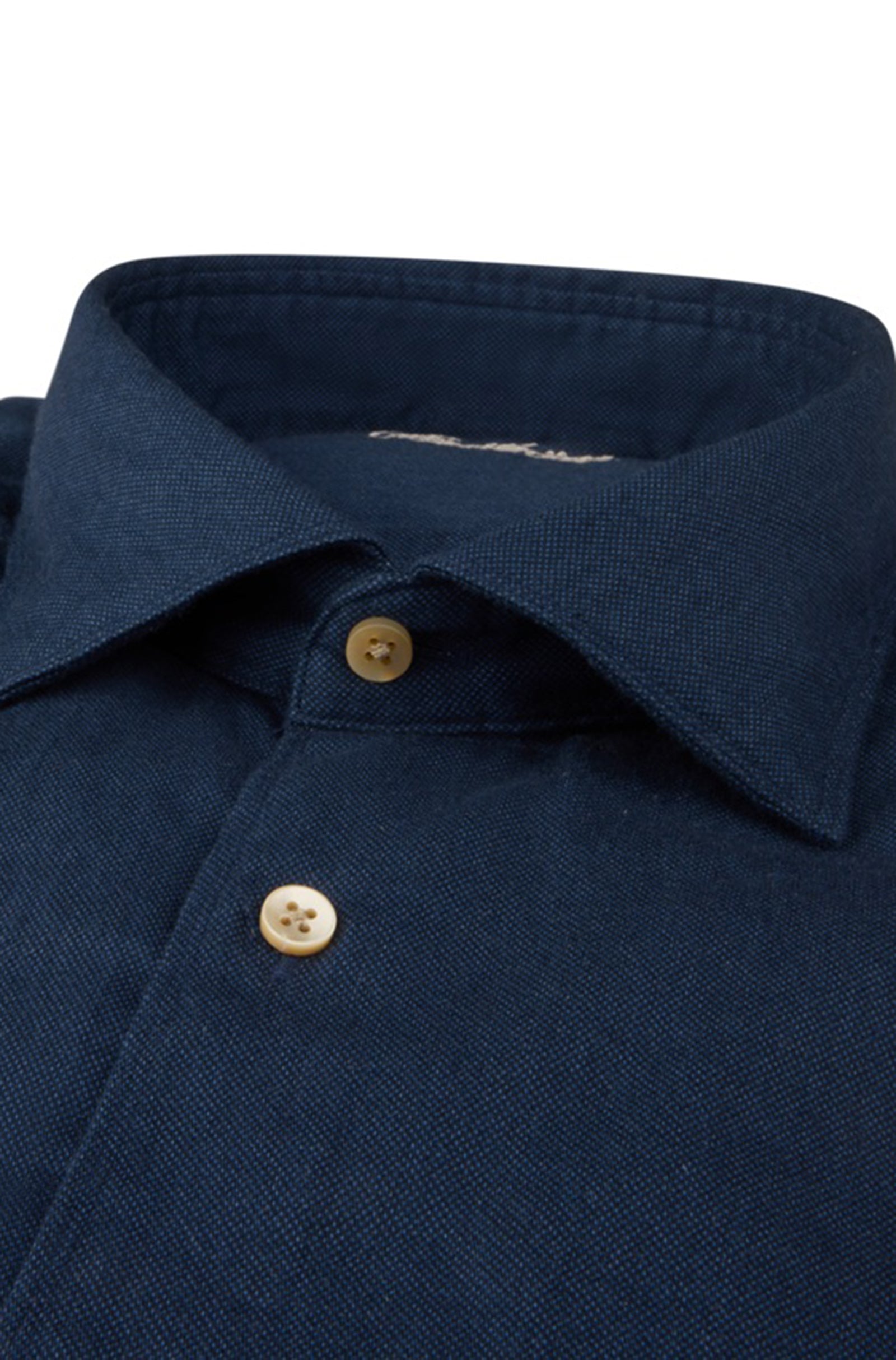 STENSTROMS - SLIMLINE Navy Oxford Shirt 7747218280190