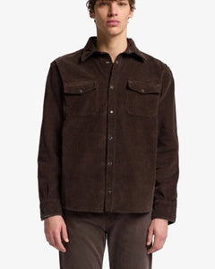 7 FOR ALL MANKIND - Corduroy Overshirt in Coffee Bean 7T800E53