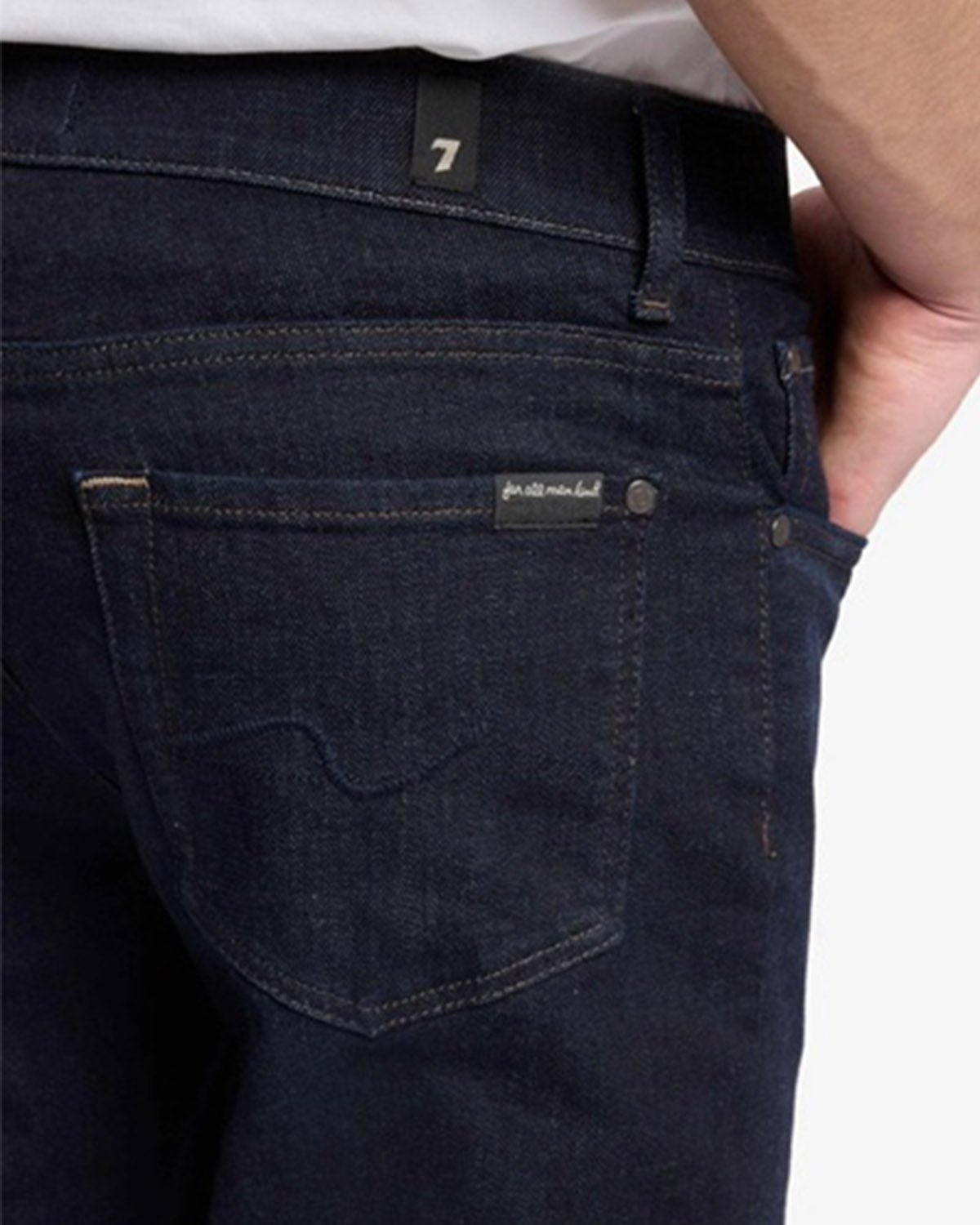7 FOR ALL MANKIND - SLIMMY TAPERED Luxe Performance OAK Dark Wash Jeans 7TB00C42-1C0