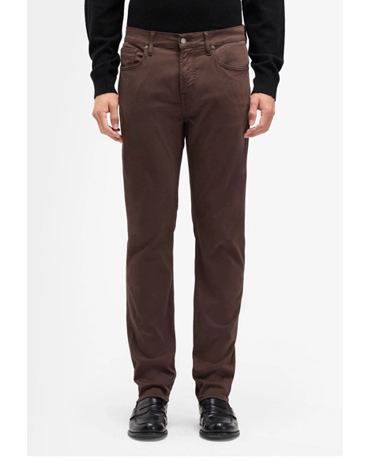 7 FOR ALL MANKIND - SLIMMY Luxe Performance Sateen In COFFEE BEAN 7TC41V60-1NI