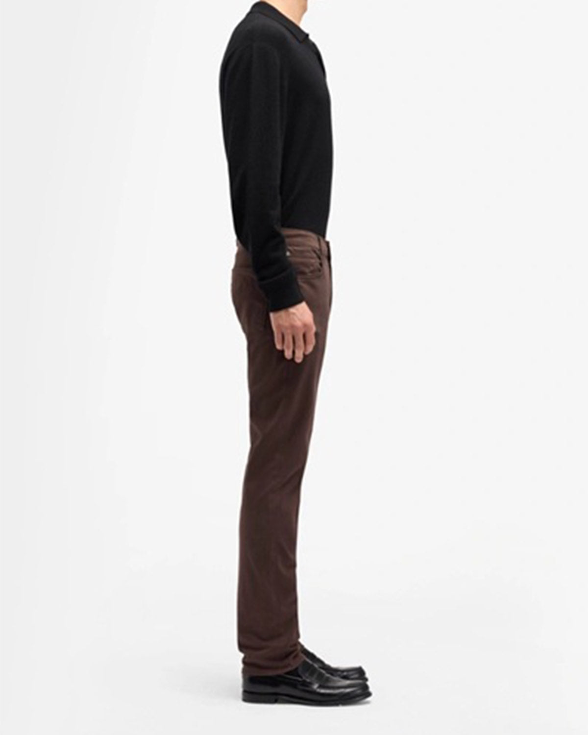 7 FOR ALL MANKIND - SLIMMY Luxe Performance Sateen In COFFEE BEAN 7TC41V60-1NI