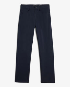 7 FOR ALL MANKIND - THE STRAIGHT Luxe Performance Knit Stretch Trousers in Navy Blue 7TE70E23-1LT