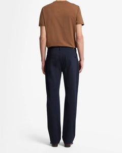 7 FOR ALL MANKIND - THE STRAIGHT Luxe Performance Knit Stretch Trousers in Navy Blue 7TE70E23-1LT